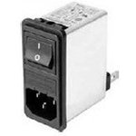 FN286B-2-06, Filtered IEC Power Entry Module, IEC C14, Medical, 2 А, 250 В AC ...