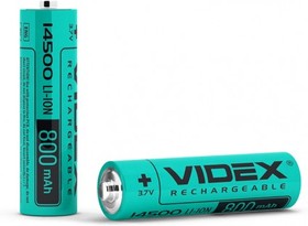 Аккумулятор VIDEX 14500 800mAh bulk/1pcs 3.7V без защиты (1/50/600)