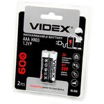 Аккумулятор VIDEX HR03/AAA 600mAh 2BL (2/20/200)
