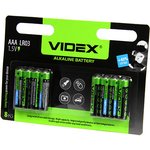 Элементы питания VIDEX LR3/AAА 8 BLISTER CARD (48/640)