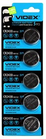 Элементы питания VIDEX Lithium CR2430 BL-5 (5/100/1200)