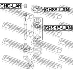 Опора амортизатора CHEVROLET LANOS (T100) 1997-2002 CHSS-LAN