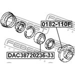 DAC38720236-33, Подшипник ступ ком/кт