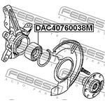 DAC40760038M, DAC40760038M_подшипник ступ. пер.!\ Mitsubishi Colt (Z30) 04