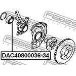 DAC40800036-34, DAC4080003634_подшипник ступицы передней!\ Mitsubishi Carisma ...
