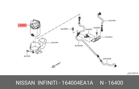 164004EA1A, Фильтр топливный NISSAN: QASHQAI (J11) 2014-