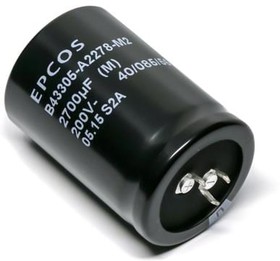 B43305A5477M000, Aluminum Electrolytic Capacitors - Snap In 450VDC 470uF 20% PVC 6.3mm Term