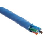 7812ENH.01B100, Cat6 Ethernet Cable, U/UTP, Blue LSZH Sheath, 100m ...
