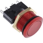 76-9513/4044R, 76-95 Series Push Button Switch, Momentary, Panel Mount ...