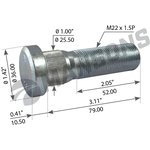 800106, Болт колесный M22x1,5 -10.9 l резьбы=50, l под головной частью=79  ...