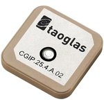 CGIP.25.4.A.02, RF Antenna, Patch, 1.575 GHz to 1.621 GHz, Adhesive / Pin ...