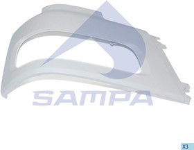 Фото 1/3 18500102, Бампер DAF CF85 передний правая часть SAMPA