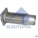 060.233, Гофра IVECO EuroTech выхлопной системы с фланцем (100х325мм) SAMPA