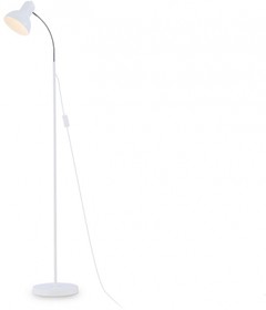 Ambrella Светильник напольный с выключателем на проводе TR97655 WH белый E27 max 40W D140*1450