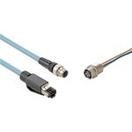 XS5W-T422-GM2-K, Ethernet Cables / Networking Cables 5M Cable 2End Conn ...
