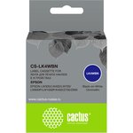 Картридж ленточный Cactus CS-LK4WBN черный для Epson LW300, LW400, LW700 ...