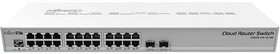 Фото 1/10 Маршрутизатор 24PORT 1000M CRS326-24G-2S+RM MIKROTIK