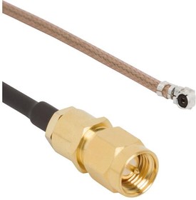 095-902-516-300, RF Cable Assemblies SMA St Plg to AMC Plg RG-178 300mm