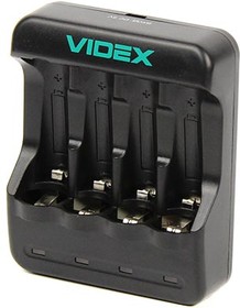 Фото 1/2 Зарядное устройство VIDEX VCH-N400 (пустое, 1-4 х AA, AAA) (1/20)