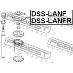 DSS-LANFR, Опора амортизатора CHEVROLET LANOS (T100) 1997-2002 переднего правая ...