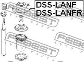 Фото 1/9 DSS-LANFR, Опора переднего амортизатора правого