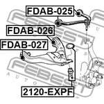 FDAB-026, FDAB-026_сайлентблок переднего нижнего рычага!\ Ford Expedition 07
