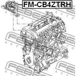 FM-CB4ZTRH, FM-CB4ZTRH_подушка двигателя!\Ford Focus II -04