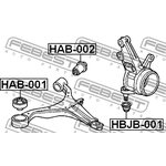 HAB-001, HAB-001_сайлентблок рычага пер.!\ Honda Civic EU/EP/ES 01