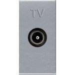 Розетка телевизионная TV 1мод. Zenit прост. механизм серебр. ABB 2CLA215070N1301