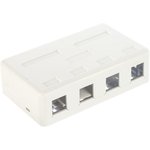 Настенная коробка 4 порта для Keystone SA4-WH