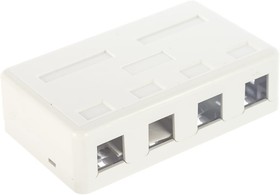 Настенная коробка 4 порта для Keystone SA4-WH