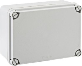 Коробка распределительная наружного монтажа 121x166x80 мм, IP65-67, без сальников, гладкие стенки EL161
