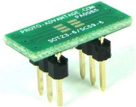 PA0085, Sockets & Adapters SOT23-6 to DIP-6 SMT Adapter