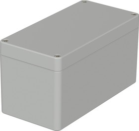 Фото 1/4 02231000, Euromas Series Light Grey Polycarbonate Enclosure, IP66, IK07, Light Grey Lid, 160 x 80 x 85mm
