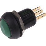 IMR7Z432UL, Push Button Switch, Momentary, Panel Mount, 13.6mm Cutout, SPDT ...