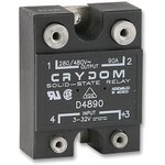 D4890, Solid State Relays - Industrial Mount PM IP00 530VAC/90A , 3-32VDC In, ZC