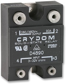 Фото 1/2 D4890, Solid State Relays - Industrial Mount PM IP00 530VAC/90A , 3-32VDC In, ZC