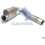 201.059, Труба выхлопная глушителя MERCEDES Axor (нерж) SAMPA