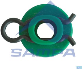 Фото 1/4 043.200, Фиксатор SCANIA P,R series механизма стеклоподъемника (ползунок) SAMPA