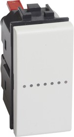 BT LL Белый Выключатель аксиальный 1-кл. 10А, 250В, автомат. клеммы, 1 мод. (замена для арт. N4051A)