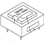 TTC-5006, Telecom Transformer 1:1 108Ohm Prim. DCR 120Ohm Sec. DCR 4Term ...