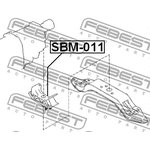 SBM-011, Подушка двигателя задняя AT