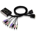 Переключатель электронный ATEN 2-Port USB DVI/Audio Cable KVM Switch with Remote ...