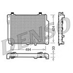 DRM17074, Радиатор системы охлаждения Снято с пр-ва. MB C-CLASS (W202) C 200 CDI ...