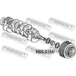 HDS-D16A, Шкив коленвала d16a/zc