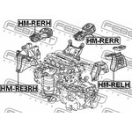 Опора двигателя задняя HONDA CR-V RE3/RE4 2007-2012 FEBEST HM-RERR