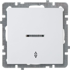 Выключатель 1-кл. СУ с подсветкой проходной , TOURAN-ALEGRA-THOR, белый 24110408