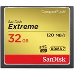 SDCFXSB-032G-G46, Флеш карта CF 32GB SanDisk Extreme 120MB/s