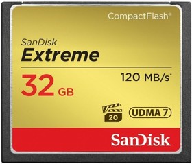 Фото 1/2 SDCFXSB-032G-G46, Флеш карта CF 32GB SanDisk Extreme 120MB/s