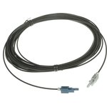 HFBR-RLS010Z, Duplex Single Mode Fibre Optic Cable, 1060µm, Black, 10m